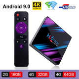 Rockchip RK3318 H.265 4K 60fps Multi-Media Player Portable Size H96 MAX TV Box Home Set Top Box for Android 9.0 	 tv box