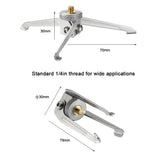 Stainless Steel Gas Tank Tripod Stand Foldable Desk Table Holder Camping Light Outdoor Hiking Small Stand Camera Bracket Mount