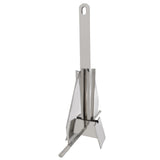 Marine Grade 316 Stainless Steel 2KG Fluke/Danforth Style Traditional Standard Boat Anchor Polished