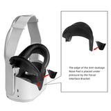 Soft PU Leather Eye Mask Cover For Oculus Quest 2 VR Glasses Light Blocking Face Eye Cover Pad With VR Lens Cover For Quest2 Vr