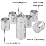 Aluminum Alloy Pill Box for Travel 7 Day Daily Medicine Storage Box Waterproof 7 Compartments Pill Container For Healthy Care