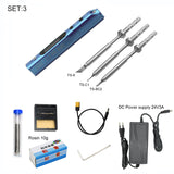 SQ001 mini portable Smart electric soldering iron STM32 processor Digital display welding tool for ts100 with DC Power supply