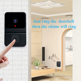 Wireless Video Doorbell Camera Smart Doorbell with 450P Night Vision 2-Way Audio Cloud Storage Battery Powered
