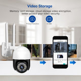 Camera Outdoor 1080P/3MP Wifi Night Vision Two Way Audio Speed Dome Auto Tracking Alarm Home Security Camera Surveillance