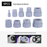 9pcs Camera Lens Repair Tool Ring 8-83mm Lenses Removal Rubber Accessory Lens Repair Tools Set