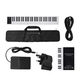 61 Keys Piano Keyboard Digital Electronic Piano Keyboard MIDI Output 128 Tones 128 Rhythms 14 Demo Songs Recording Playback