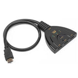 3 Port HDMI Splitter Cable 1080P Switch Switcher HUB Adapter for HDTV PS4 Xbox Black