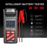 BT860 12 24V Car Battery Tester Truck Cranking Charging Test with Printer Real Time Data Storage 3.2inch Color Screen