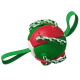 Outdoor Training Dog Toys Frisbee Football Bite Resistance Toy for Dogs Pet Products Plush Accessories Supplies Interactive Home