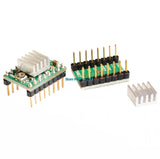 100pcs 3D Printer Parts Stepstick A4988 DRV8825 Stepper Motor Driver Module With Heatsink Reprap Ramps 1.4/1.5/1.6 Control Board