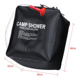 Protable 40L Solar Shower Bath Bag Outdoor Camping Hiking Water Storage Bag with Thermometer Outdoor Accessories Supplies