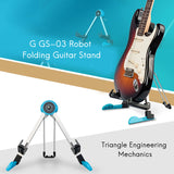 Universal Folding Professional Electric Guitar Bass Stand Adjustable Telescopic Stand for Acoustic Guitar Bass Ukulele