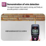 WS120 Handheld Multifunction Wall Detector Wall Metal Wood Cable Wire Finder LED Wall Scanner For Detecting Metal Wood A-C Cable