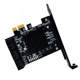 SATA III 6 Gbps Controller Expansion Controller ASM109X/SATA 3.0 Non-Raid Support 6 Ports with 6 SATA Cables