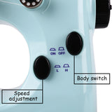 INNE Mini Sewing Machine Manual Portable Needlework Electric Household With Night Light Foot Pedal Table Two Thread Kit Simple