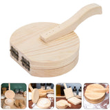 New Food Grade Wooden Tasteless Dumpling Wrapper Mini Dough Presser Dumpling Pressing Tool Household Kitchen Accessories