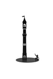Metal Paper Towel Holder Rapunzel Figured Decorative Black Mat Electrostatic Paint