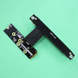 PCI-E PCI Express 16X to 4X Extension Ribbon Cable Express Card Adapter Cable 90 Degree to 180 Degree-0.1M