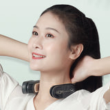 Portable Hanging Neck Fan Cooling Heater Smart Electric Bladeless Heating Air Conditioner Neck Silent Fan for Home Office Travel
