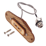 Tooyful Humbucker Pickup Set Output Input Socket for 3-String Cigar Box Guitar Replacement