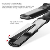 CkeyiN Hair Straightener Crimper Waver 4-in-1 Curling Crimping Flat Iron 4 Interchangeable Styling Tool Adjustable Temperature50