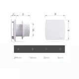 4/6 Inch High Speed Exhaust Fan Toilet Kitchen Bathroom Hanging Wall Window Glass Small Ventilator Extractor Exhaust Fans