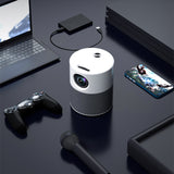 Home HD LED projector Portable 1080p video playback machine 4K video playback Built-in speaker HDMI/USB/TF/AV interface