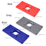Multifunctional Router Table Insert Plate ABS Plastics Woodworking Tool Engraving Machine Flip Board Milling And Slotting Tools