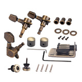 1 Set Cigar Box Guitar Bridge w/ Wrench Set Accs Luthier Tool Bronze Color Guitar Parts  Accessories
