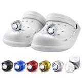 2PCS Headlights for Croc Waterproof Mount Croc Shoes LED Lights Decoration Accessories For Croc Footlight Hiking Camping Outdoor