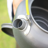 0.8L Outdoor Teapot Kettle Portable Climbing Aluminum Alloy Picnic Coffee Maker Camping Cooking Set Utensils
