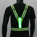 LED Reflective Vest USB Rechargeable LED Light Up Vest High Visibility Adjustable Running Vest Safety Night Running Gear 2023