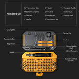 JAKEMY 145 in 1 Precision Magnetic Screwdriver Set Hex Phillips Screw Driver CR-V Bit for Mobile Phone Tablet Laptop Repair Tool