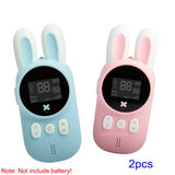 2PCS Children's Walkie Talkie Kids Mini Toys Handheld Transceiver 3KM Range UHF Radio Lanyard Interphone Talkie Walkie Baby Gift