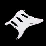 11 Holes Electric Guitar Pickguard SSS Guitar Scratch Plate &amp; Screws For ST Style Guitar Parts Replacement