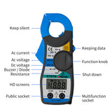 1PCS LCD Digital Clamp Multimeter AC/DC Current Ammeter Voltage Resistance Capacitance Volt Amp Ohm Meter With Tester Probe