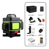 16 Lines 4D Laser Level green line Self-Leveling  360 Horizontal And Vertical Super Powerful Laser level green Beam laser level