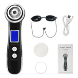 EMS Face Massager RF Radio Mesotherapy Face Lifting Device LED Photon Therapy Wrinkle Removal Vibration Deep Cleansing Machine