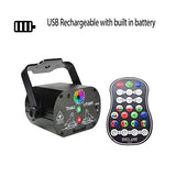 Disco Lights RGB LED Laser Stage Beam Lights Dj Lights Moving Heads  with Strobe Effect Usb Power Projector Lamp Stage Lighting