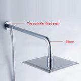 Shower Head Stainless Steel Mount Base Extension Pipe Arm Bathroom Shower Accessories
