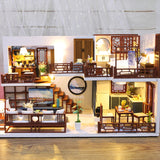 Traditional DIY Dollhouse  diy dollhouse miniature Chinese style handmade creative doll house Chic style  dollhouse gifts