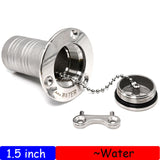 316 Stainless Steel Fuel Water Waste Diesel Gas Key Cap Filler Marine Boat Hardware Deck Filler for Vans Boat Yacht