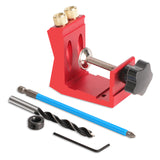 15 Degree Pocket Dowel Jig Drilling Kit Multi-function Oblique Hole Locator Drill Guide Puncher Carpentry Tool