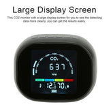 3 In 1 Carbon Dioxide CO2 Temperature Humidity Detector Carbon Dioxide Detector Office Hotel Indoor Temperature Humidity Meter