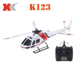 Original Toys XK K123 6CH Brushless AS350 Scale Drone 3D 6G System RC Helicopter RTF Upgrade Toys V931 Toy for Kids Gift