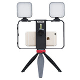 Vlogging Kit Phone Video Kit Accessories Fill Light Microphone Stabilizer PTZ for Phone Video Recording for YouTube Vlog