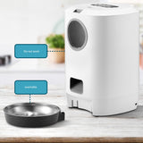 4.5L Automatic Cat Feeder,Timed Dog Feeder Pet Food Dispenser For Dry Food,Programmable Portion Control &amp; Voice Recorder