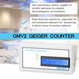Portable Handheld GMV2 Geiger Counter Assembled Nuclear Radiation Detector γ β X Rays Geigercounter Radiation Dosimeter
