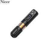 Wireless Tattoo Machine Pen German Motor 1950mAh Lithium Battery Fast Charge Mute Vibration High-Definition LCD Screen Display