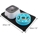 Silicone Pet Food Mats Tray Non Slip Pet Dog Cat Bowl Mats Placemat Dog Pet Cat Feeding Mat Waterproof Dog Cat Food Mats